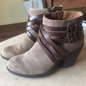 Tan Bootie Heels